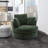 Achorn 42" W Recessed Arm Slipcovered Swivel Barrel Chair-1646021325
