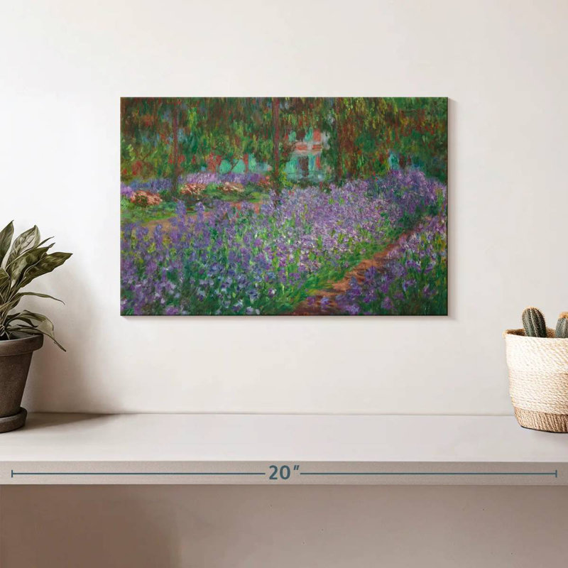Senne, jardin de l'artiste à Giverny, 1900, H 8 po x l 12 po