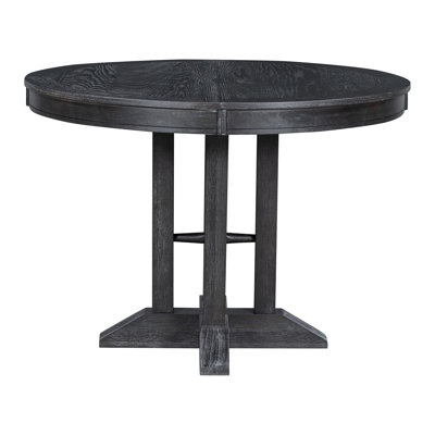 Farmhouse Dining Table Extendable Round Table For Kitchen, Dining Room