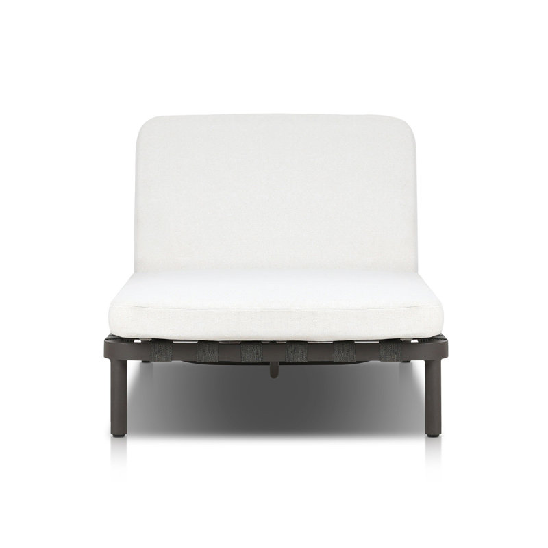 Chaise longue d'extérieur en aluminium REINE
