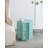 Turquoise Capiz Stool with Starburst Design