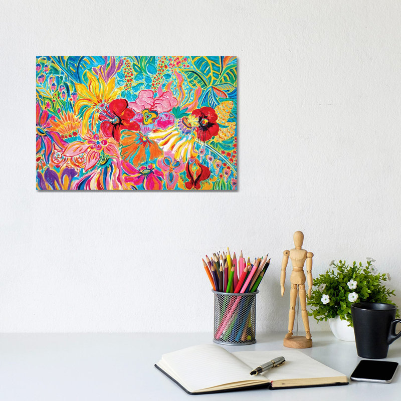 Fragrant Garden IV By Misako Chida - Wrapped Canvas Painting by Misako Chida - Wrapped Canvas Painting