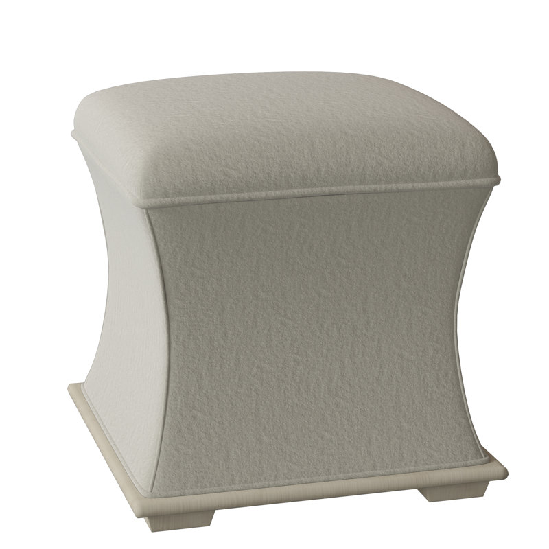 Cannon Square Ottoman, 4787 Mineral, Almond Buff