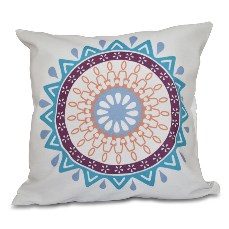 Housse et insert de coussin Happy Hippy, H 20 po x l 20 po, Turquoise