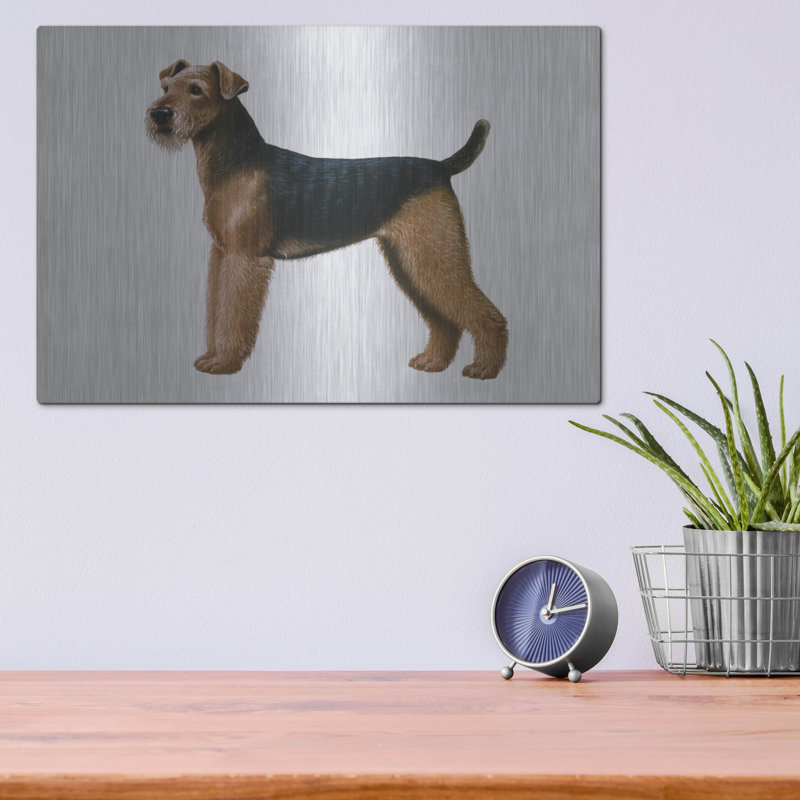 «Airdale Terrier» par Harro Maass, H 12 po x l 16 po
