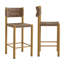 Ensemble de 2 tabourets de comptoir d'extérieur en rotin et aluminium Parkland-105239528-105239526