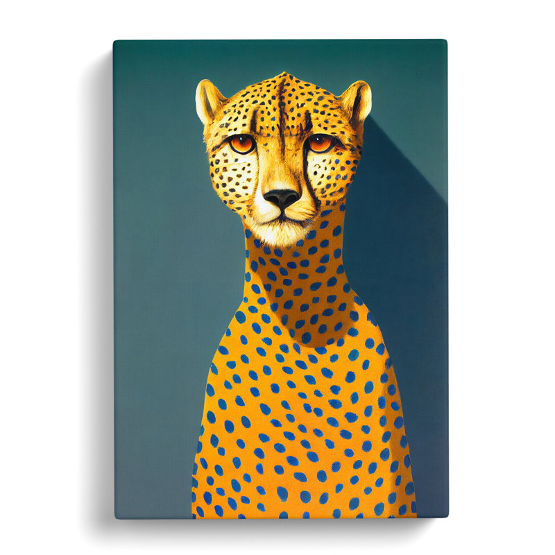 Unique Cheetah Vol.3 - Wrapped Canvas, 50cm H x 35cm W x 3cm D