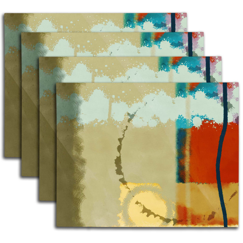 Napperon abstrait en polyester