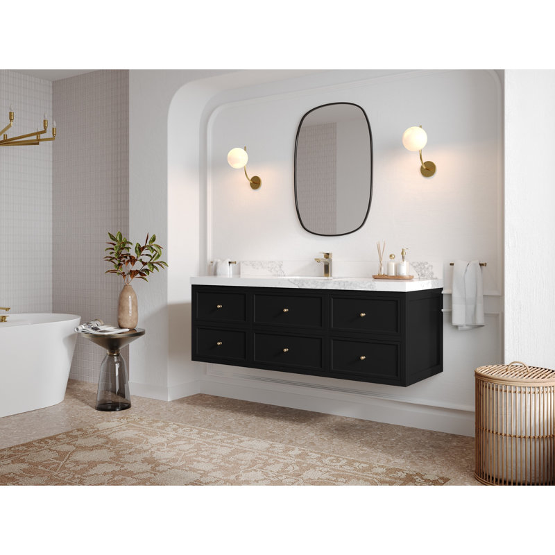 Ensemble de meuble-lavabo simple 60 po Roswell, Venatino