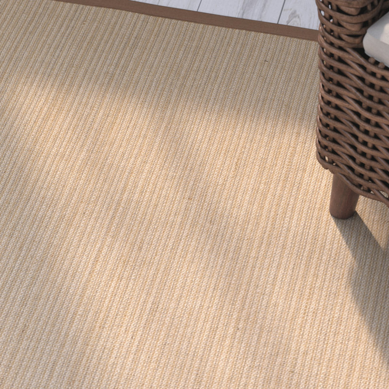 Campbellton Natural Fiber Sisal Pile Solid Color Rug, Rectangle 8' x 10'
