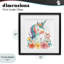 «Whimsical Unicorn with Blossoms», reproduction encadrée sous verre, design by Creative Studio-790047002-790046948