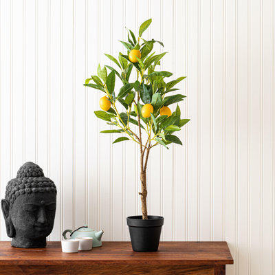 28'' Faux Lemon Tree in Pot
