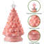 Arbre de Noël en céramique peint à la main, arbre illuminé de 15 pouces avec 128 lumières multicolores et 2 étoiles-159458452