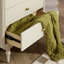 Commode d'appoint simple en bois massif blanc
