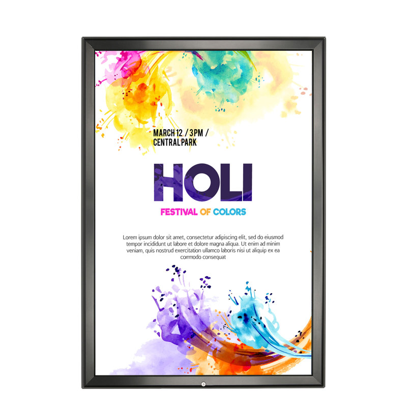 Metal Beveled Picture Frame, Black, 8.5" X 11"