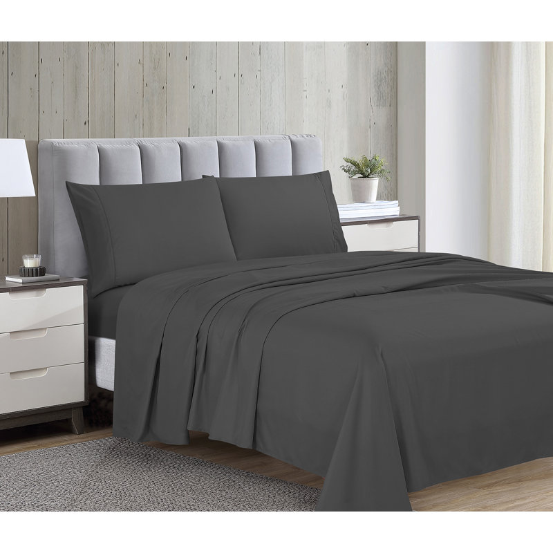Swift Home Ultra-Soft 4-Piece Sheet Set - Essential 1800 Series Microfiber - Fits Mattress up to 14" Thick - Peach Fuzz, Durable, Easy Care