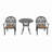 3-Piece Set Of Cast Aluminum Patio Furniture With Cushions-2027358367