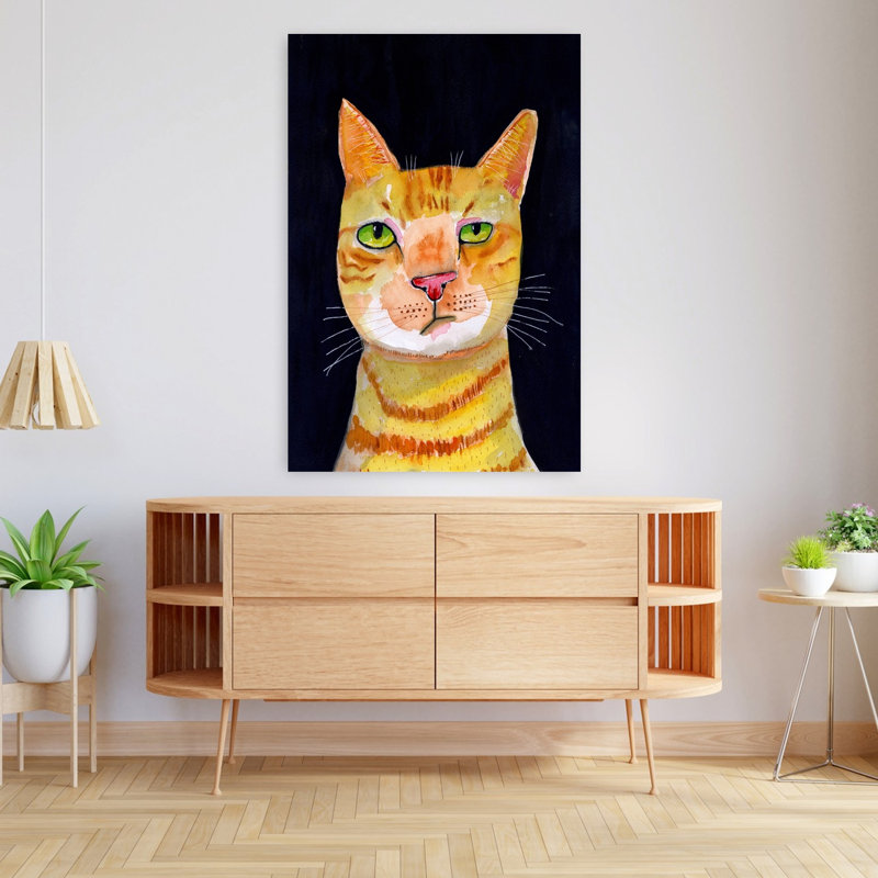 Art contemporain, art contemporain pour chat, H 48 po x l 32 po