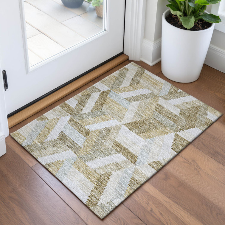 Premium Machine Washable Larock AMF1241 Geometric Rug
