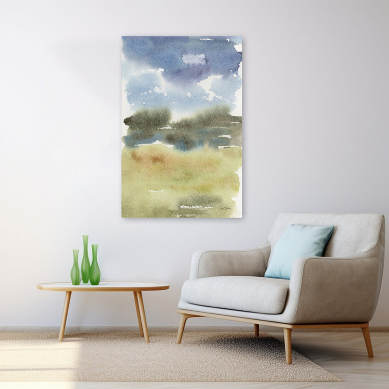 Cape Cod Abstrait côtier bleu blanc plage Grasse Cape Code, H 48 po x l 32 po