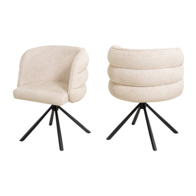 270° Swivel Home Office Desk Chairs Set Of 2,Modern Dining Chairs, Upholstered Bedroom Chairs With Metal Base,Makeup Chair For Vanity, For Living Room, Bedroom,Study Room,Dining Room