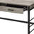 Disho  Light Weathered Oak & Black Finish Writing Desk W/USB (Not Including Office Chair)