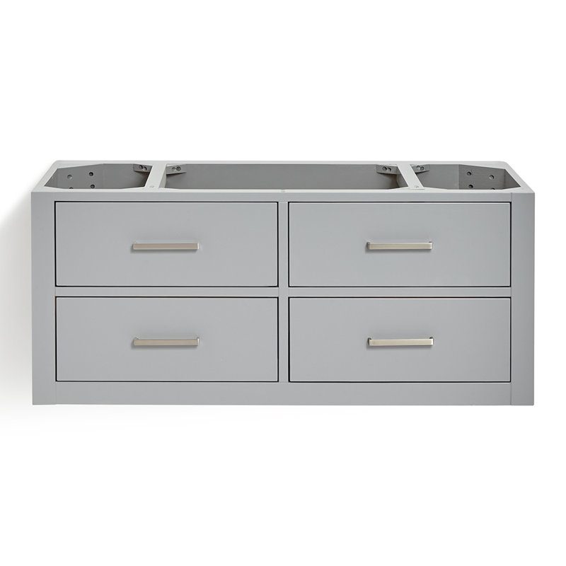 Base de meuble-lavabo simple 42 po Megrez, Gris