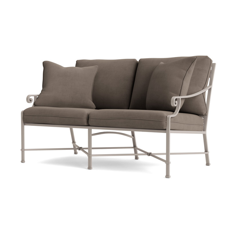 Venetian Outdoor 2 - Seat Loveseat, Dove, Fusion Neptune