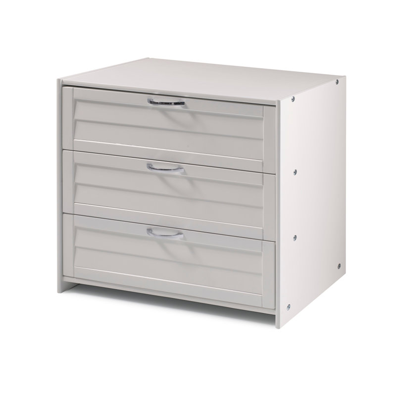 Hagen 3 Drawer Chest, White