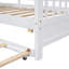 Lit simple en bois avec lit gigogne en bois, conception moderne pour enfants avec tablette de rangement-94550410-94550411