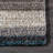 City Striped Shag Tufted Performance Brown/Teal/Blue Rug-2119102901