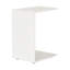 Table basse moderne blanche avec pieds à roulettes, 27,6 po x 25,6 po x 17,7 po | 100% panneau de particules enduit de mélamine, épaisseur: 0,6 pouce | Conception élégante et fonctionnelle pour le salon et le bureau personnel-1840664410