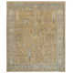 Brandonville Handmade Wool Gold/Light Blue Rug