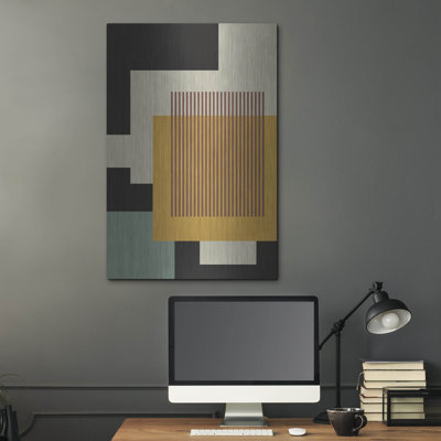 Ivy Bronx «Abstract Geometric 17» par Gary Williams, art mural en métal