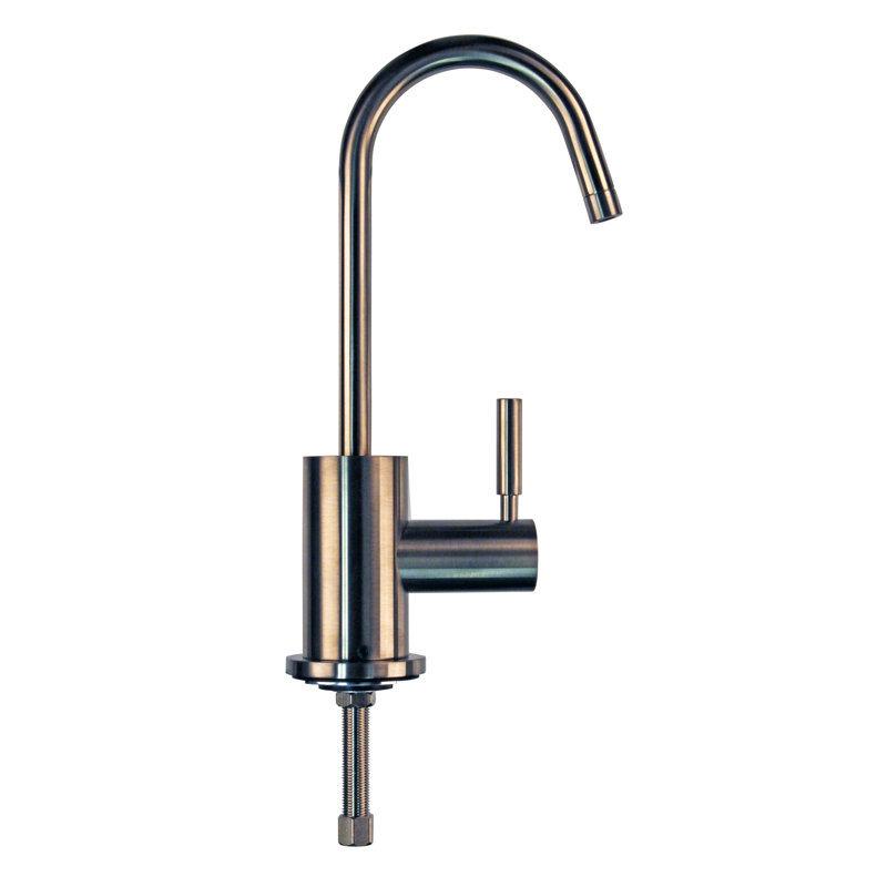9-1/2" Contemporary 1-Lever Cold Water Dispenser Faucet, Satin Nickel