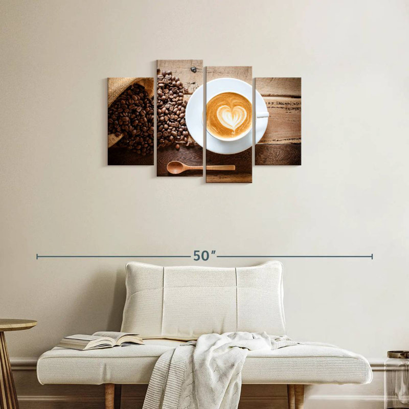 Yarlin Latte Coffee, 22" H x 36" W
