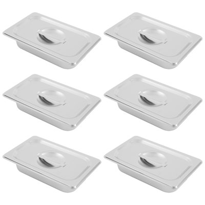 Stainless Steel Chafing Dish With Lids (Set Of 6)