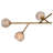 Nila 8 - Light Glass and Steel Sputnik Modern Linear Chandelier