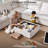 8-seater Oversized Modular Sofa Comfy Cloud Couch With Storage, Chenille Deep Convertible Sectional Sleeper Sofa Bed, Pet Friendly Covers Washable With 2 Ottomans-1982955395