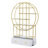 70.8 Inch Round Office Bookcase Bookshelf, Display Shelf, Two Drawers,Frame