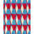Blue/Red/Taupe