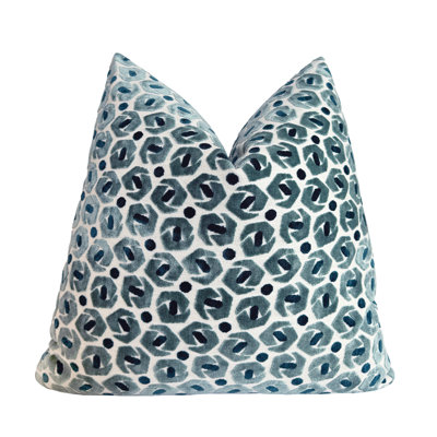 Broken Rings Velvet Throw Pillow Cover