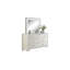 Commode de style contemporain en forme de losange avec poignées en forme de bouton de style contemporain pour chambre à coucher (commode non incluse)