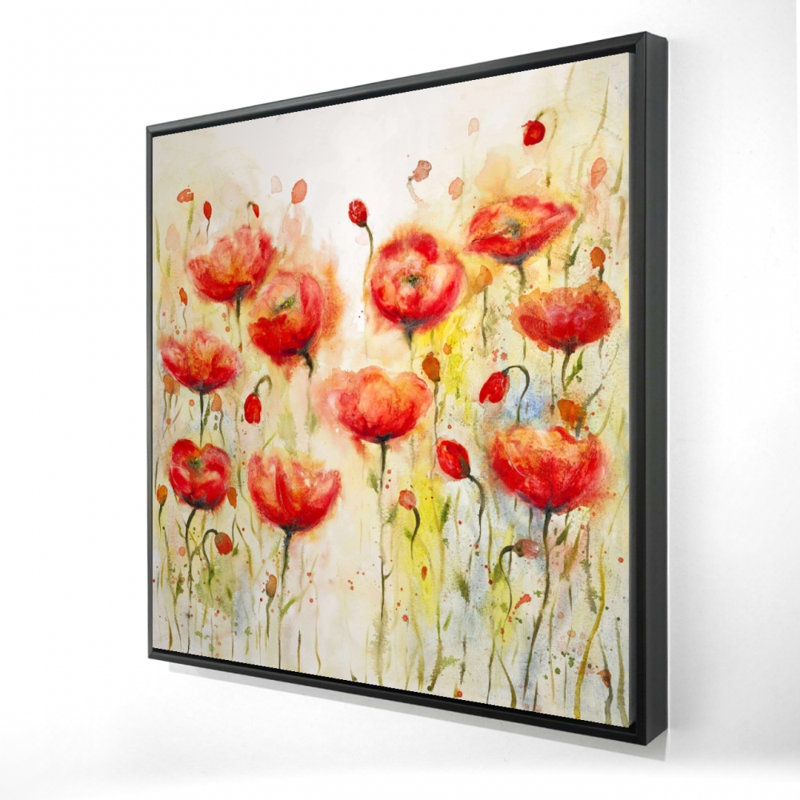 "Jardin de fleurs rouges"