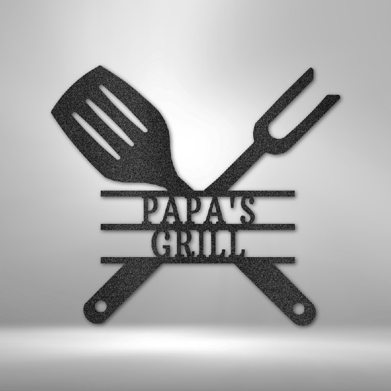 Ustensiles de barbecue personnalisés, Noir, H 14,25 po x l 14,5 po x P 0,5 po, Oui