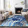 Premium Machine Washable Prisco Navy Rug