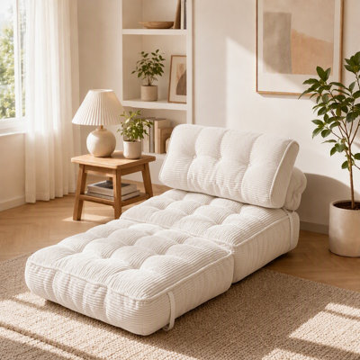 Boneless Folding Couch Bed, Convertible Sleeper Chair, Foldable Mattress, Portable Floor Futon Sofa Bed, Small Couches, Single