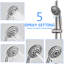 Pomme de douche avec système de douche à main avec pomme de douche à pluie de 8 po