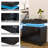 2 - Drawer Nightstand with APP Controlled LED Light and High Gloss Finish-1436207156