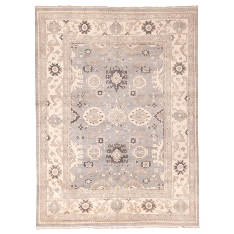 Tapis gris Royal Oushak 9 pi 0 po x 11 pi 10 po